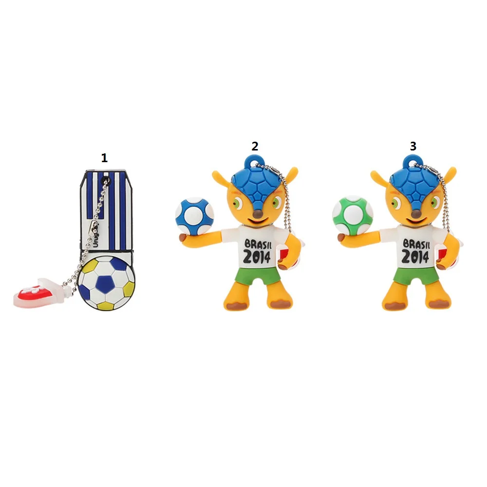 

XIWANG 100% actual capacity skateboard flash drive usb2.0 4GB 8GB 16GB 32GB 64GB USB cartoon children's soccer pendrive gifts
