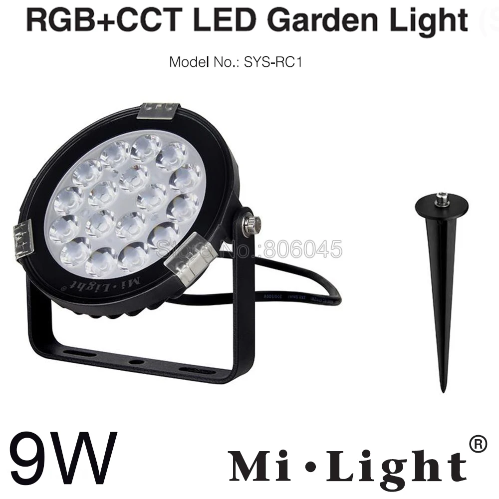 MiLight DC24V IP65 Водонепроницаемый светодиодный светильник для сада SYS-RC1 9 Вт RGB+ CCT вспомогательная лампа поддержка 2,4 г дистанционное управление приложение Wi-Fi управление