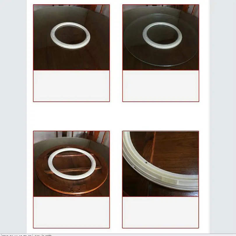 ABS Engineering Plastic TV Swivel Stand Dining Table Swivel Turntable Rotary Lazy Susan
