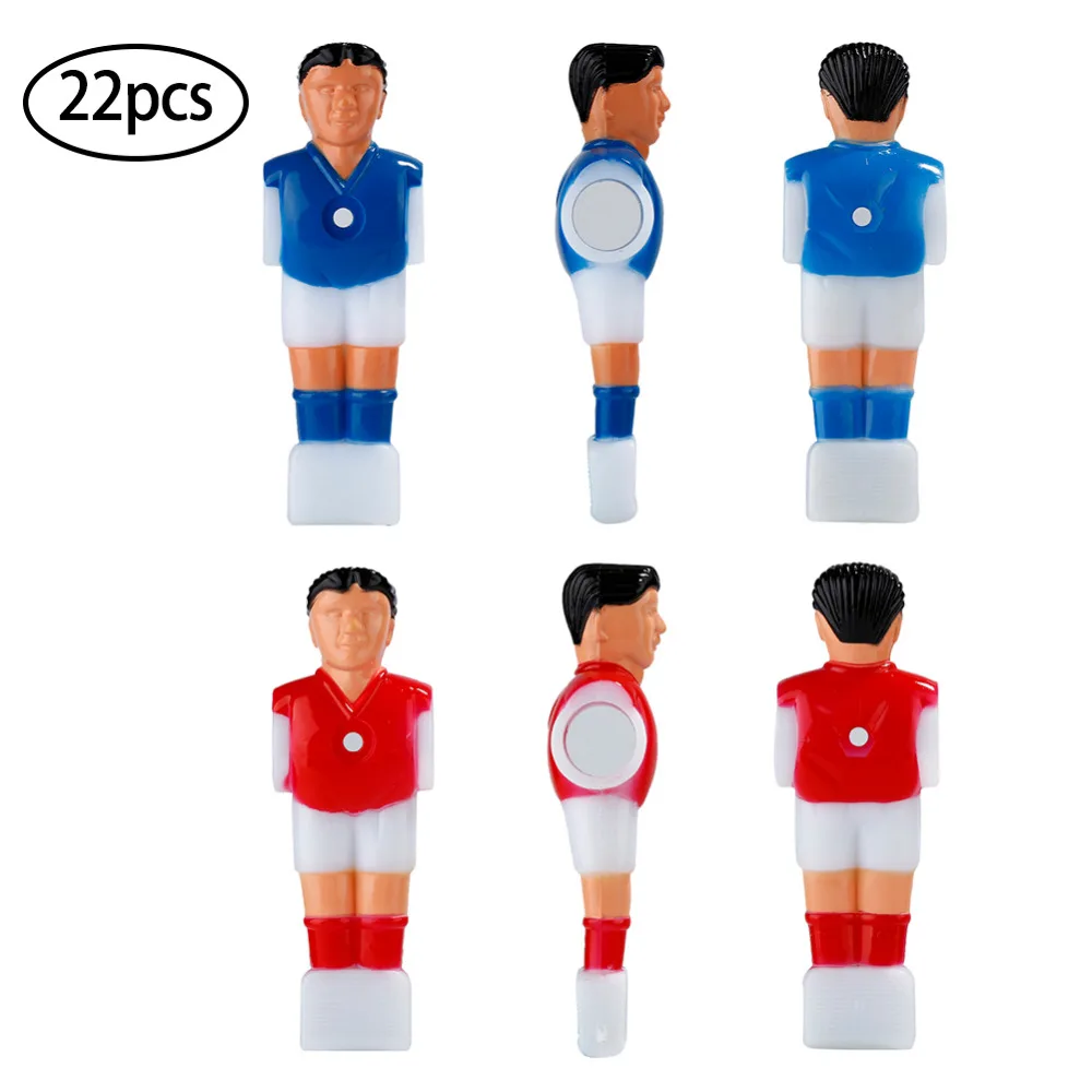 

Hot Blue Red Set 22 PCS Top Quality Vivid Character Design Never Fade Foosball Soccer Table Replacement Parts Man Player