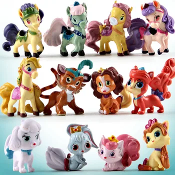 

12pcs /set Little Pet animation store Q pet series Doll Toys Q Action Figure Pet Toy Doll For Children 3-6 cm