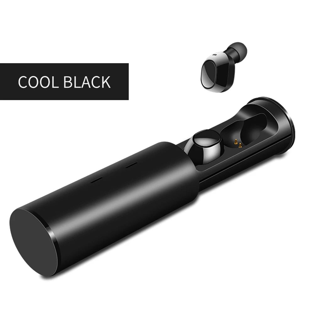 TEAMYO Bluetooth беспроводные наушники TWS 19 гарнитуры HiFi мини стерео наушники-вкладыши наушники для iPhone xiaomi iOS Android - Цвет: Черный