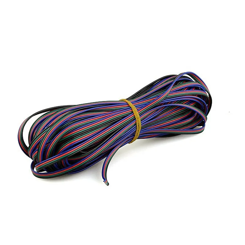 4Pin 1 м 10 20 50 22 awg RGBW светодиодный удлинитель провод для светодиодной лампы 5050 3528