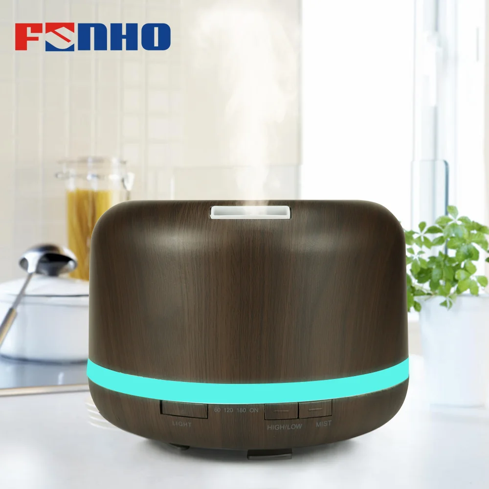 Цена FUNHO 500 мл Аромат Увлажнитель большой Ёмкость кондиционер, эфирное масло диффузор 7 светодио дный Цвет Изменение ночник для дома и офисные 168B