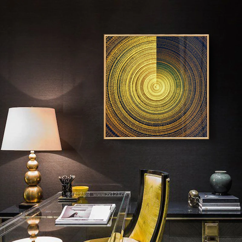 Abstract-Luxury-Poster-Nordic-Canvas-Painting-Home-Decor-Annual-Ring-Line-Picture-Wall-Art-Print-Living (3)