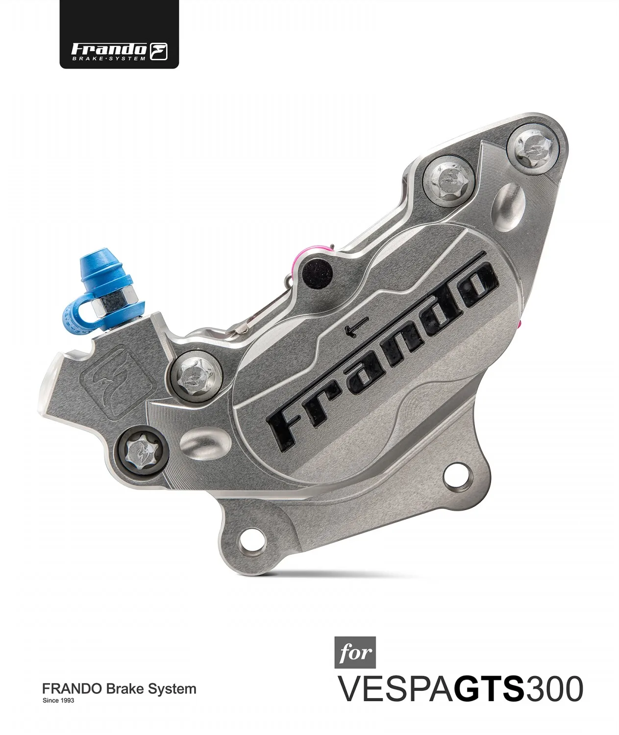 Frando F101 ЧПУ четырехпоршневые суппорты тормозные суппорты для piaggio VESPA GTS 300/sprint/весна