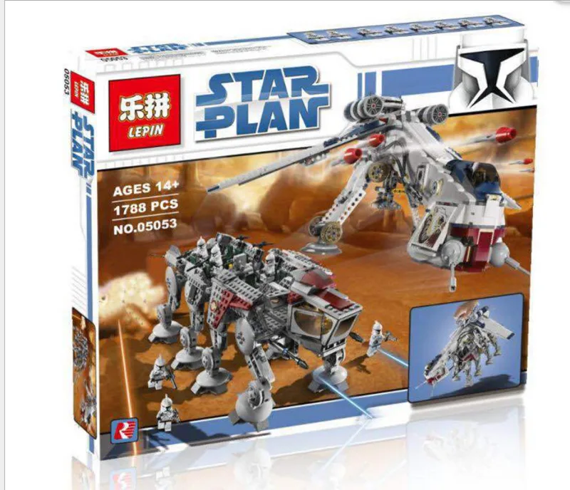 

lepin Star Wars 05053 lepin Republic dropship legoing star wars Republic Model Building Blocks 10195 Bricks Toys