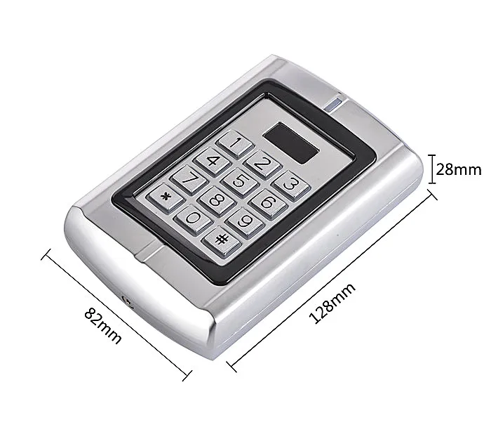 Металлический корпус Управление доступом пароль ID Card Reader 125 кГц RFID Клавиатура