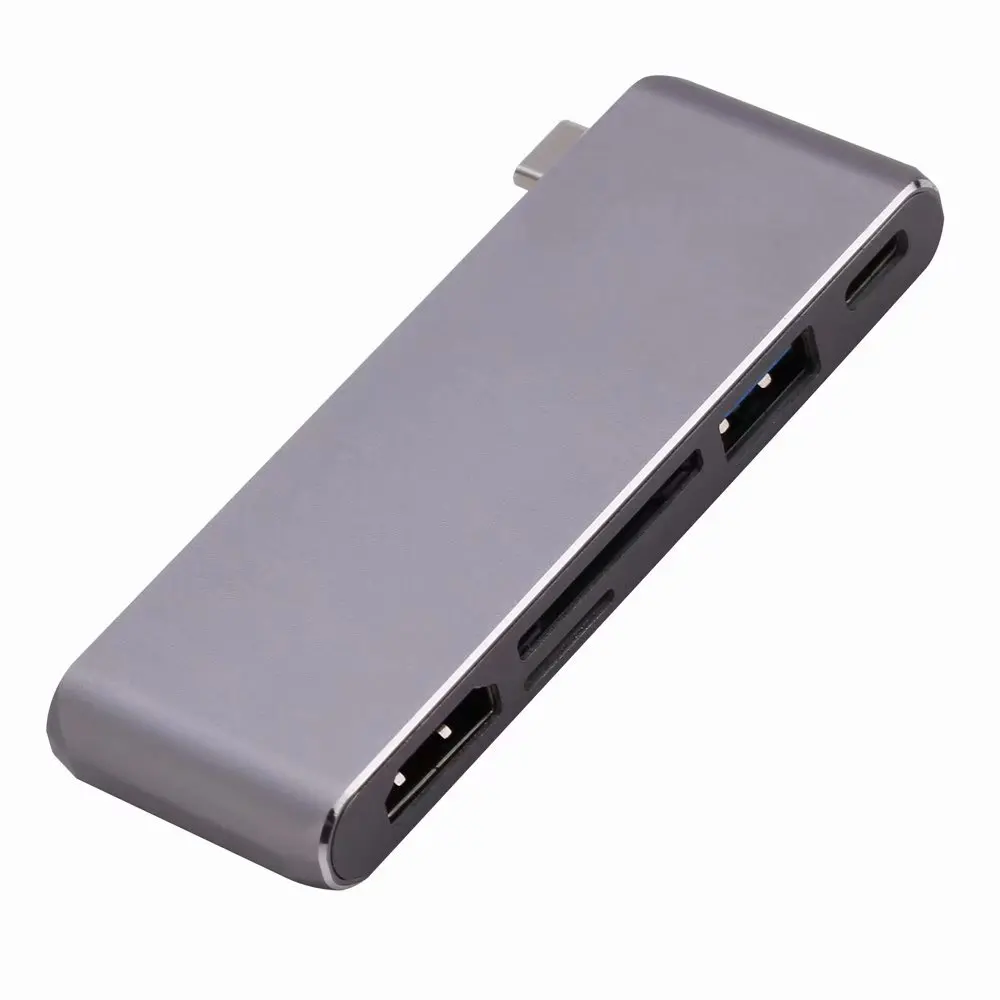  Type C to HDMI USB3.0 HUB USB-C Charging SD/TF Card Reader Adapter For Macbook Xiaomi