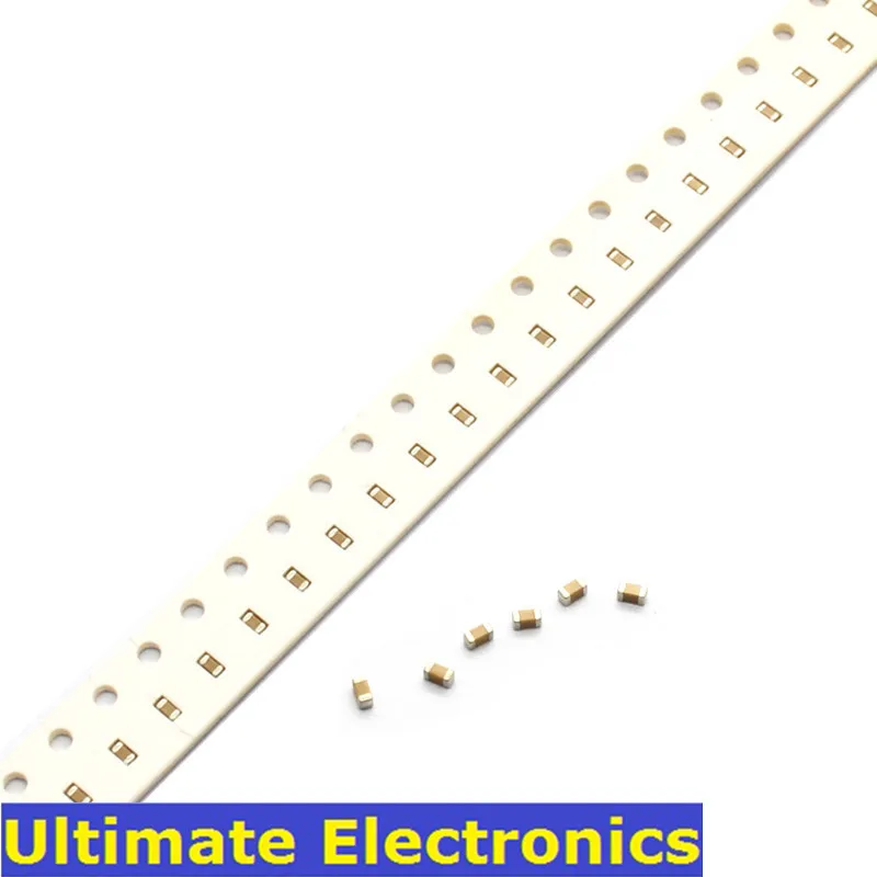 

100Pcs/Lot 0603 SMD Chip Multilayer Ceramic Capacitor 0.5pF~2.2uF 10pF 100pF 1nF 10nF 100nF 0.1uF 1uF 2.2uF MLCC Chip Capacitor
