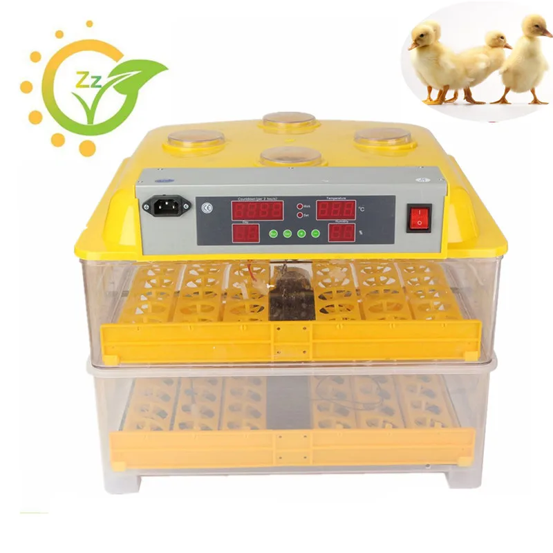 96 яйца мини мелкая бытовая птицы-инкубатор машина курица утка птицы полностью автоматическим инкубатор