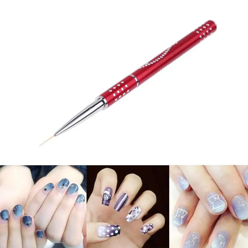 Nail Brush Metal Handle Brush Nail Art Painting Nail Art Brushes Liner