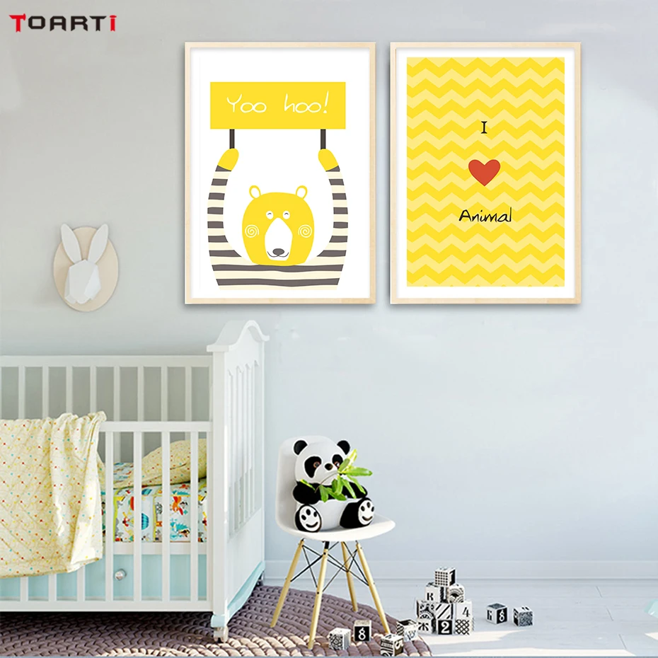 Cartoon Animals Wall Painting Prints (3)