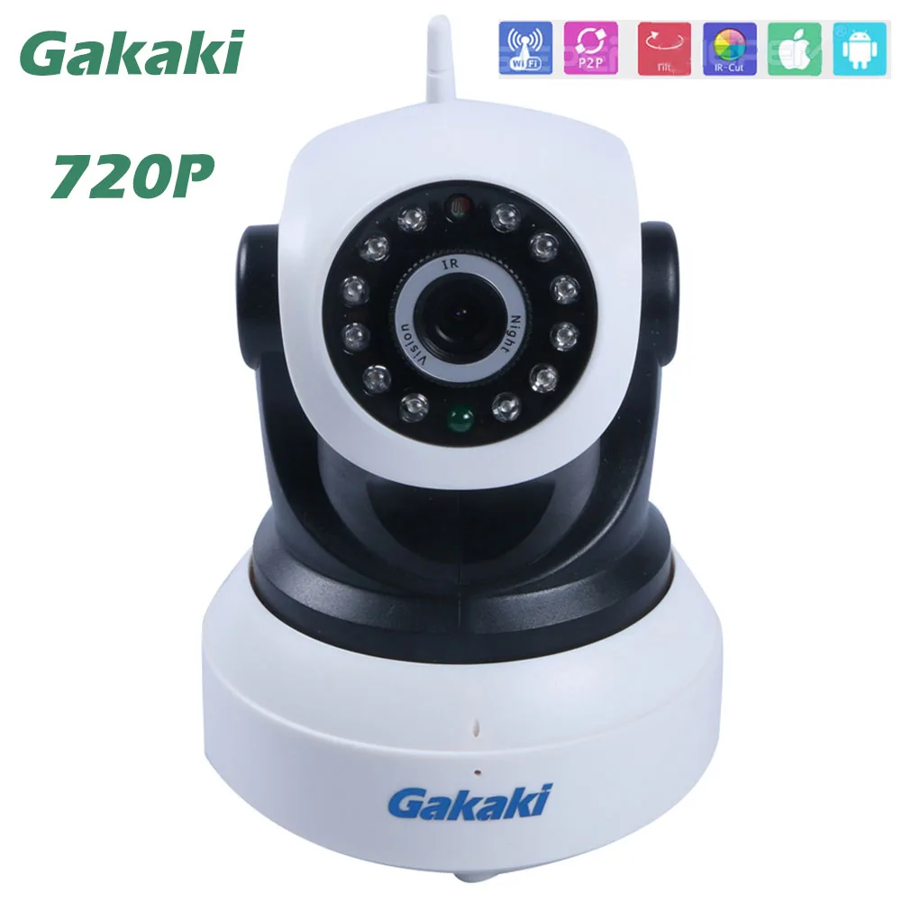 Gakaki HD 720 P IP Камера Wi-Fi Cam Мини CCTV p2p сети Камера Micro TF карты Камера охранных Камера система беспроводной