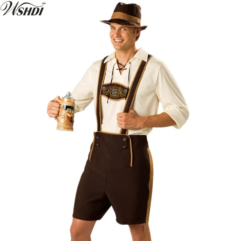 M XXL взрослый пивной костюм баварский Октоберфест Немецкий фестиваль Костюм