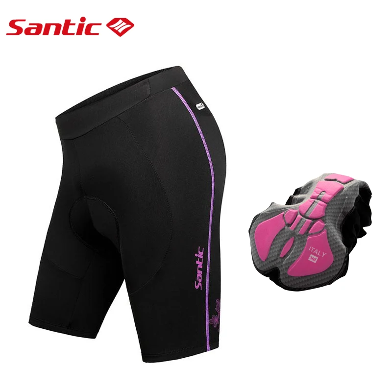 

Santic Women Cycling Shorts 4D CoolMax MTB Road Bicycle Bike Shorts Cycling Reflective Tights Downhill Shorts Ciclismo Mujer