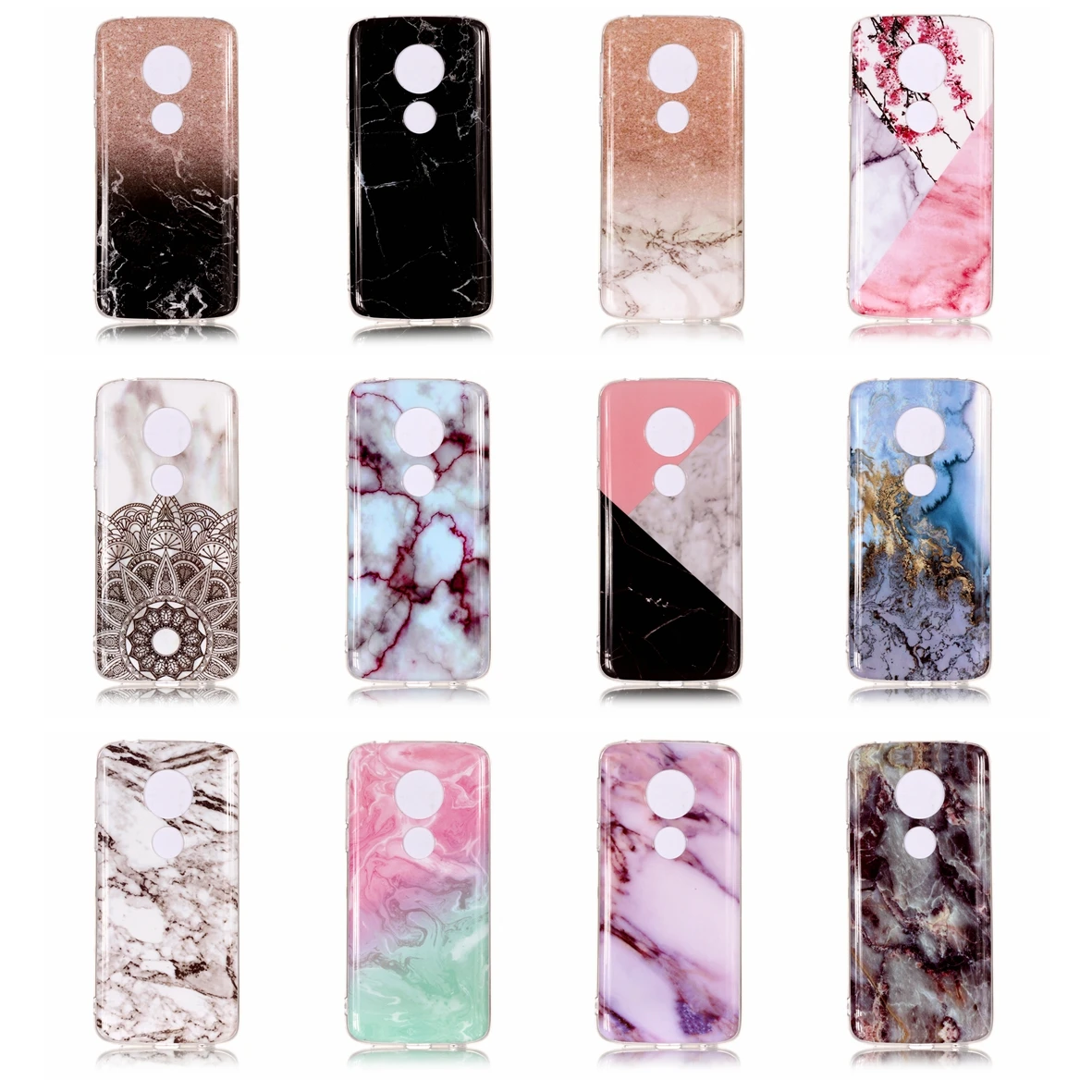 

Mobile Phone Case For Motorola Moto E5 Plus Marble Patterned Painting Cover Shells For Moto E5Plus Soft TPU Silicone Cases Funda