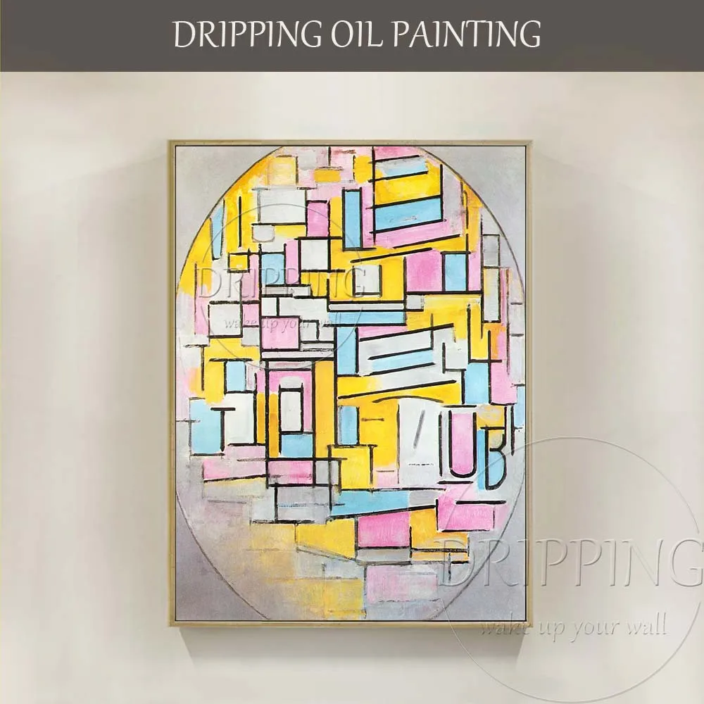 Skilled Artist Handpainted High Quality Composition With Oval In Color