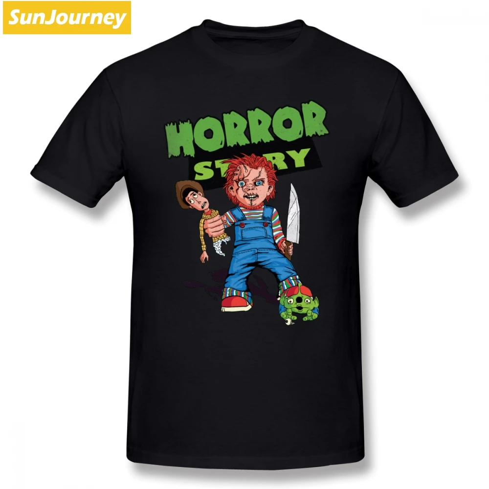 

Chucky T Shirt Custom Short Sleeve Men T Shirt New Style Rock Oversize Cotton T Shirts