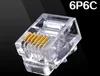 Connecteur de téléphone à 6 broches, 20 pièces durables, RJ11 RJ-11 6P6C, avec tête en cristal NC ► Photo 1/2