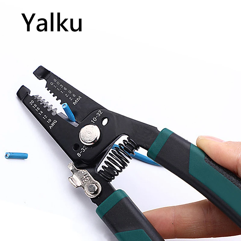Yalku Многофункциональный ручной инструмент, инструмент для зачистки проводов, щипцы, многофункциональный инструмент для зачистки проводов, щипцы, плоскогубцы, инструмент для обжима проводов
