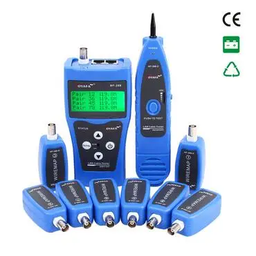 

Free Shipping! NOYAFA NF-388 Multipurpose LAN Cable Tester Network Telephone Cable with 8 Remote Identifier English Interface