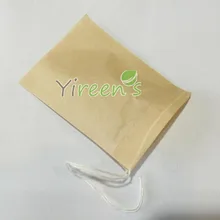 1000 шт/партия 50X70 мм коричневый цвет без отбеливания чайный пакетик одноразовое ситечко для чая струны чайные пакетики, кофейные мешки