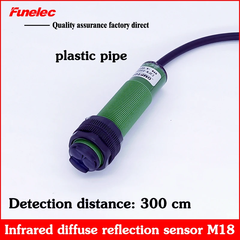 

E3FN-D300P1 diffuse reflection photoelectric switch DC three-wire PNP NO normally open 300CM sensor