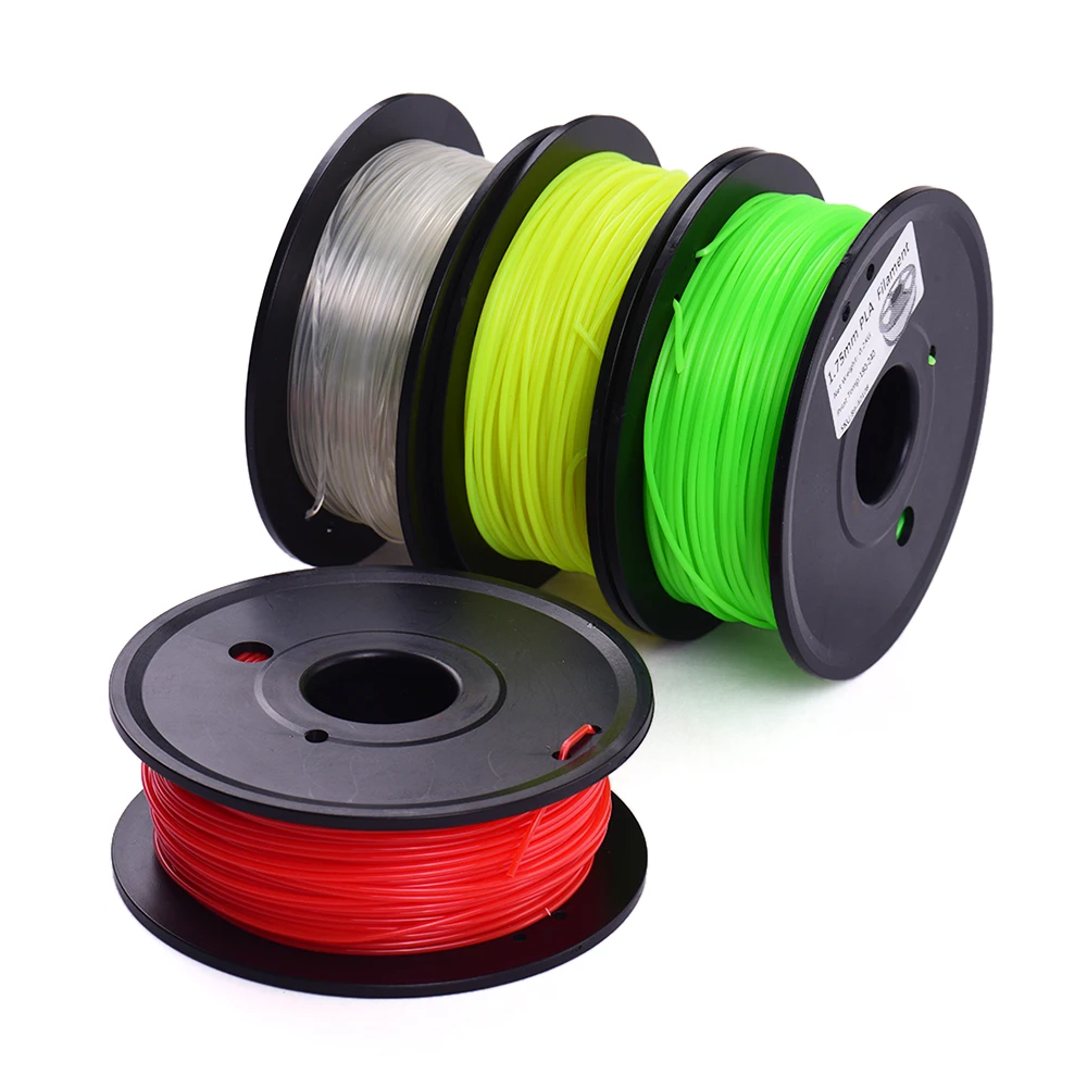 3D Printing PLA Filament 1.75mm No Clogging High Tenacity Dimensional Accuracy Filaments Consmables 200g/ Spool Pack of 4 Colors