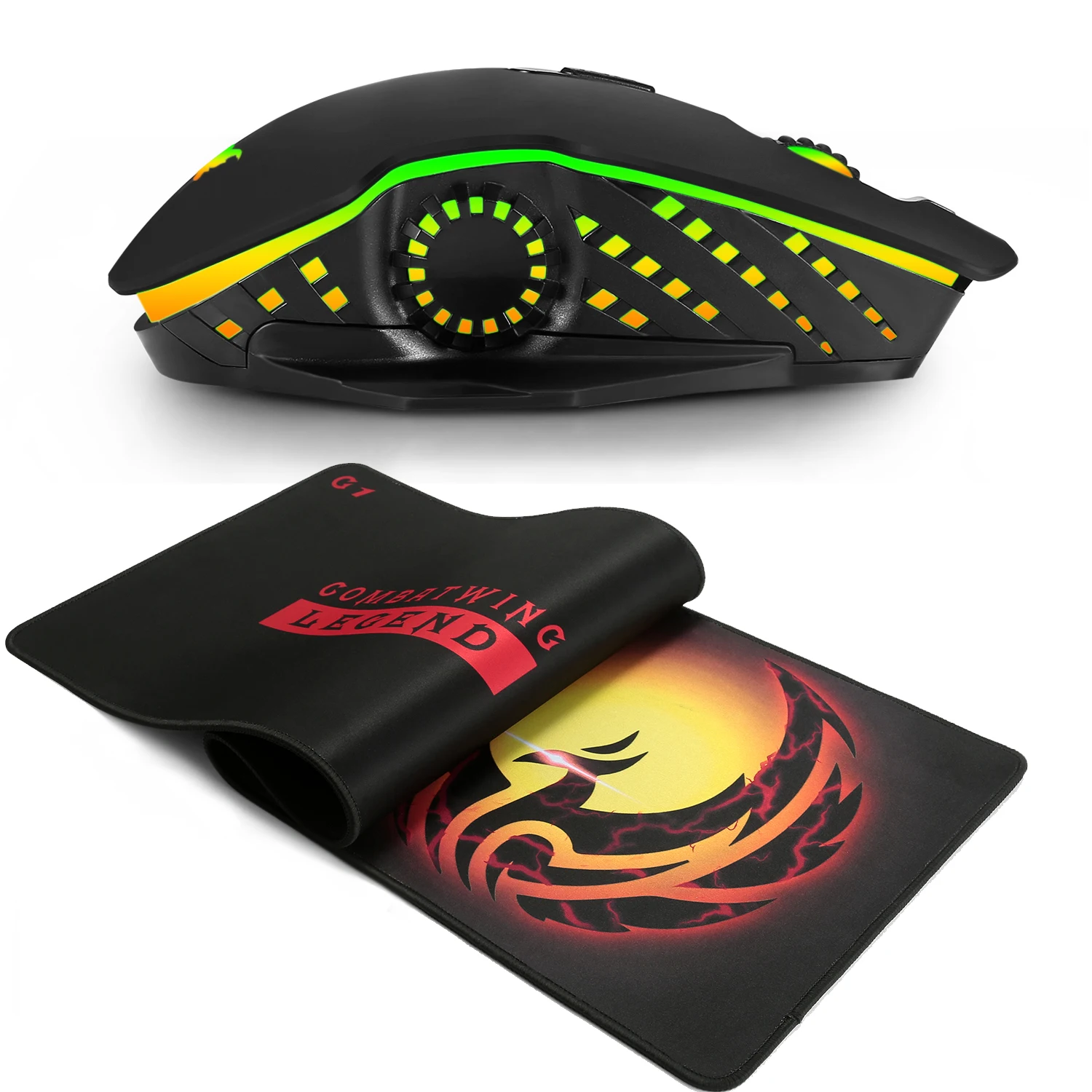 

PC gaming mouse 2.4G wireless USB connection dual mode 6000 DPI optics ergonomics LOL Dota 2 PUBG gamer mice with mousepad set