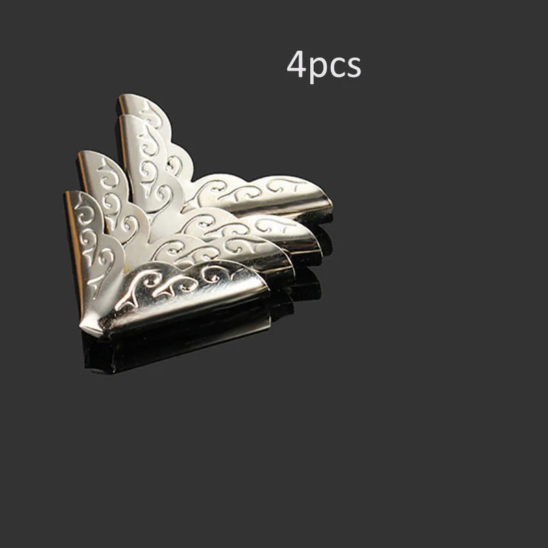 

4pcs 22mm Book Angle Laptop Protect Horn Folders Notebook Corners Brackets Antique Iron Book Scrapbooking Albums Corner Protect