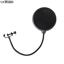 Двухслойная микрофонная ветрозащитная поп-фильтр поворотное крепление для говорящая, записывающая 50 шт./партия