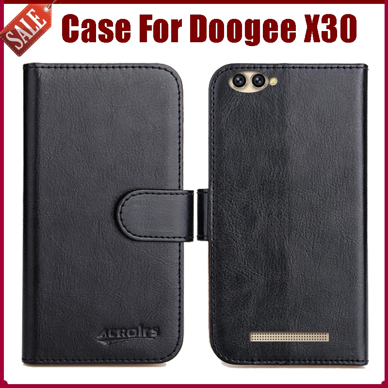 Hot Sale! Doogee X30 Case New Arrival 6 Colors High Quality Flip PU Leather Protective Phone For Cover | Мобильные телефоны и