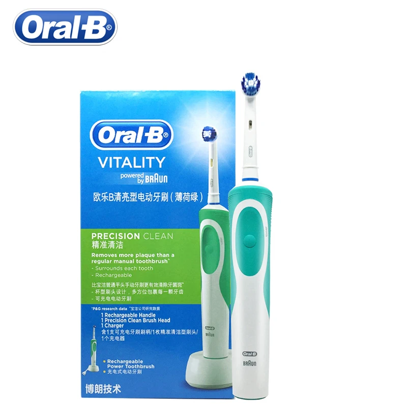 Аутентичные Oral B электрические зубные щётки Зубная щётка Vitality precicion чистые зубы