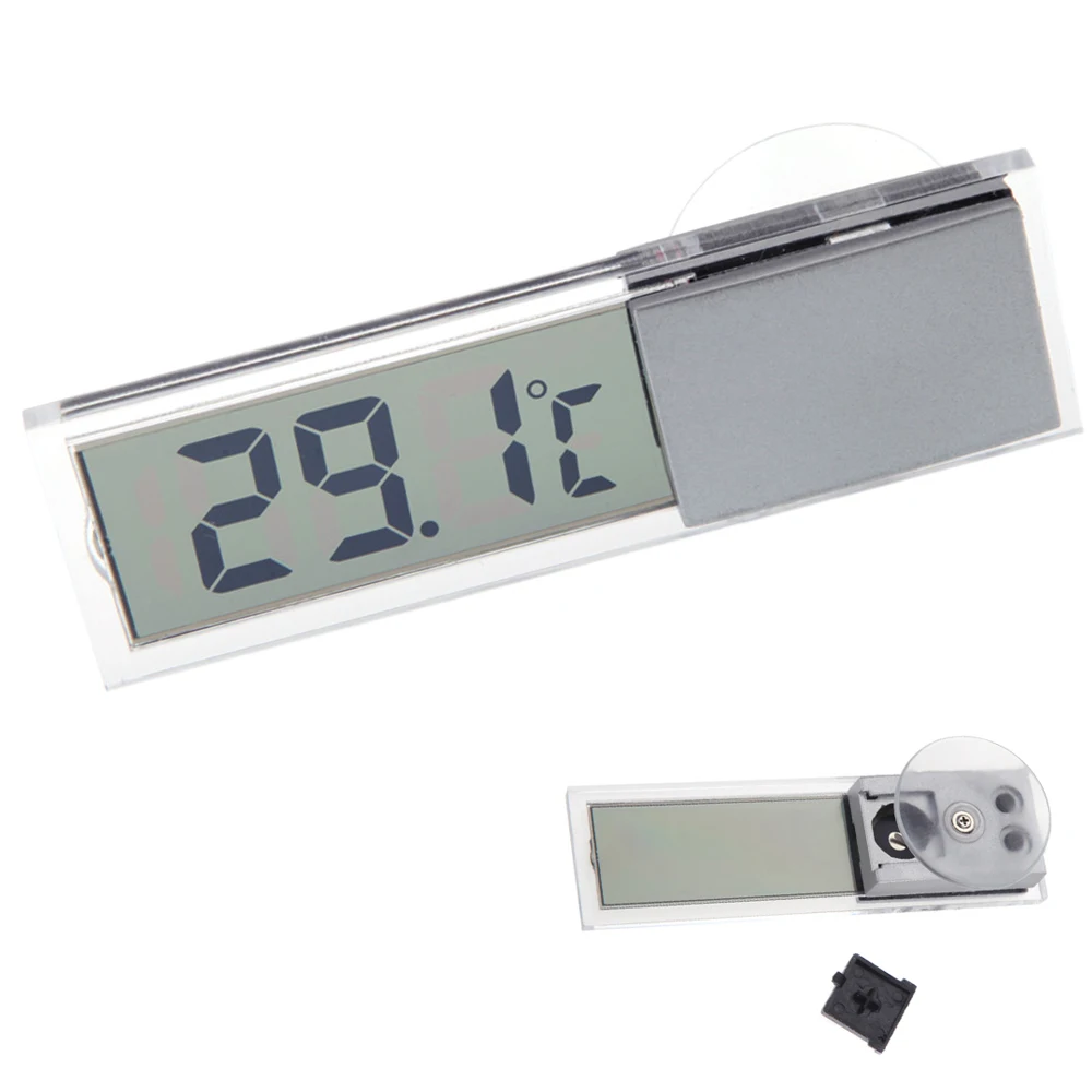 Автомобильный термометр всасывания автомобильные Термометры всасывания на лобовое стекло автомобиля или авто зеркало заднего вида термометр с цифровым дисплеем
