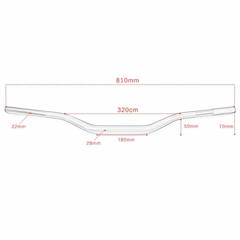 810 мм защитная подушка на руль коническая ручка ручки с ЧПУ руль зажим Жир Бар 1-1/" велосипед ямы мотокросса для мотоцикла Руль 28 мм