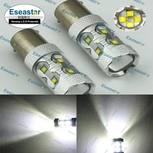 2 шт/комплект eseastar 60 Вт LED C. r. e. e высокой Мощность Spotlight, 1157 ВОДИТЬ автомобиль, P21/5 Вт авто лампы, BAY15D c. r. e. e света