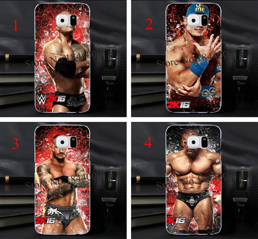 Wrestlemania конкурс крышку Жесткий Прозрачный Чехол Кожи для Samsung S5 S4 S3 S6 S7 Край Grand