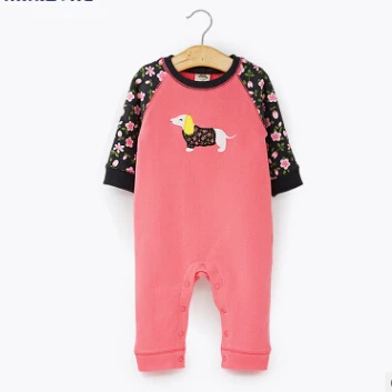 Осенняя одежда для маленьких девочек; комбинезоны для новорожденных мальчиков; плотный хлопковый костюм с длинными рукавами для малышей; одежда для малышей с милыми животными; комбинезоны для малышей - Цвет: 6