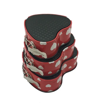 

3 PCS Metal Bakeware Set Nonstick Cake Mold Heart Shaped Cake Baking Forms Removable Base Steel Cake Pan Kitchen Baking Dishes