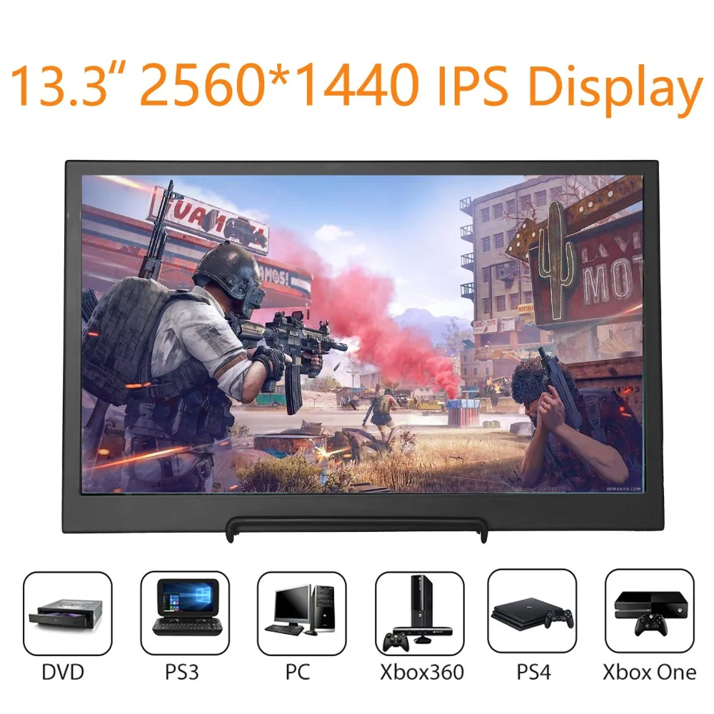 Монитор IPS 13 3 P для ПК DVD PS3 PS4 Xbox One Xbox360 | Автомобили и мотоциклы