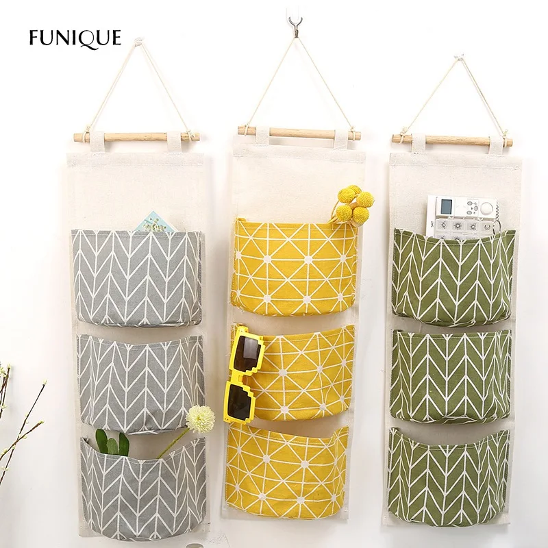 

FUNIQUE Multi-function Handbag Sundries Storage Bag Multilayer Wall Hanging Organizer Kitchen Bathroom Door Wardrobe Hanging Bag