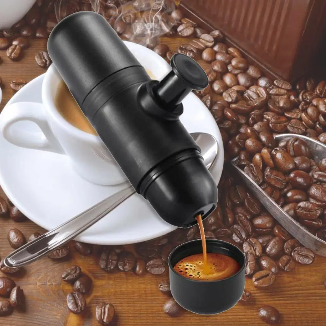 

Mini Portable Manual Coffee Machine Espresso Made premium material, practical and durable. Coffee Maker 70ml