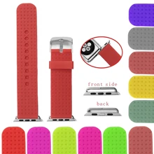 38 мм Гвоздика розовый силиконовый Силиконовая форма-украшение для торта модный Дамский сменный ремешок для наручных часов для Apple iWatch