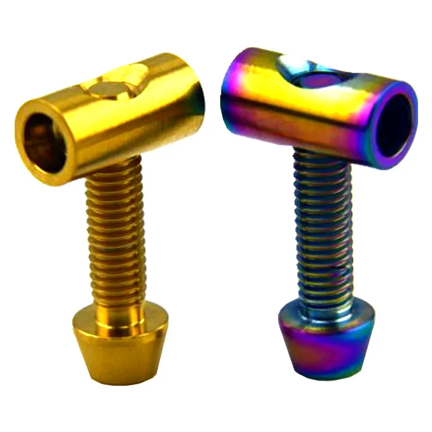 

Titanium Bolt for Handlebar M6 X20/25mm Head Tube Fixation Multicolor Gold Color Titanium Screw Ti Fastener 2 Pair