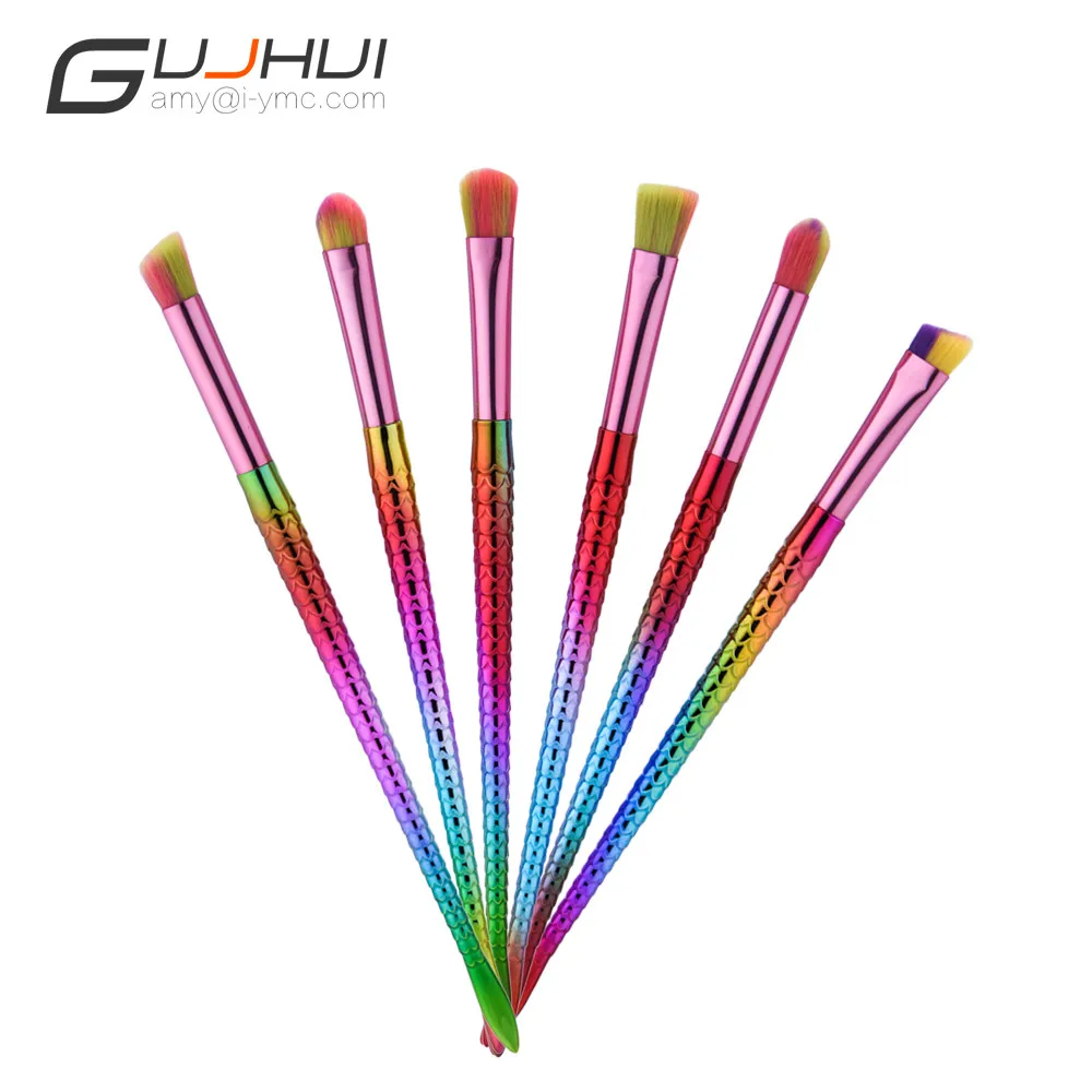 

makeup brushes cepillo  brosses 2017  6PCS  Water Droplets Foundation Eyebrow Eyeliner Blush Cosmetic MAY28