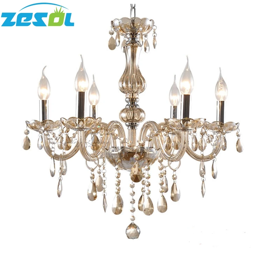 

ZESOL Modern Crystal Chandelier Light Lighting Living Room Bedroom Lighting Fixtures Dining Room