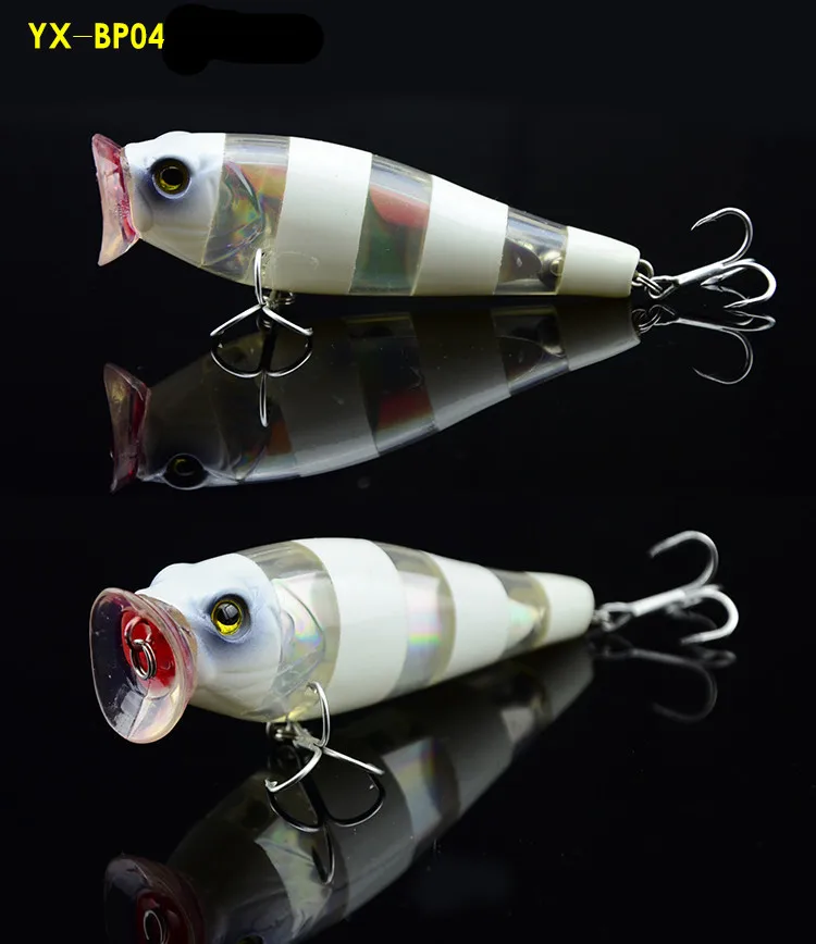 10cm 29g top popper fishing lure sets ,fishing tackle pencil popper lure baits, hard ABS plastic
