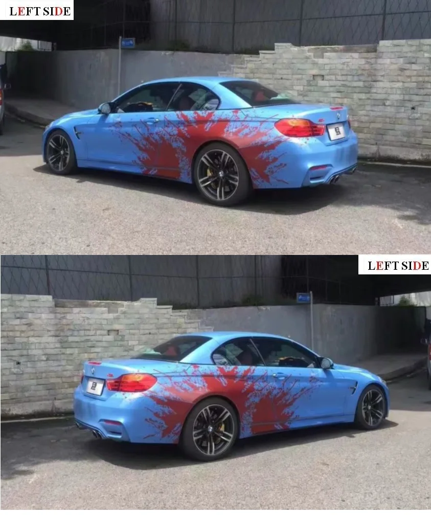 

LEFT SIDE Car Stickers DIY Car Styling Racing sticker Body Waist Car Door Side Scratches Decorative Decals