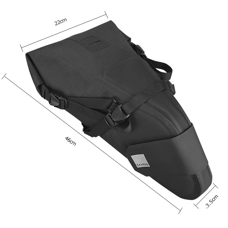 Flash Deal Sahoo Pro 132034 100% Full Waterproof 7L Dry Bag Mountain Cycling Bicycle Bike Saddle Bag Seat Tail Rear Pack Storage Pouch 1